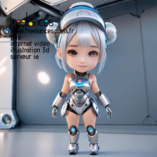 Pao mise en page internet vidéo illustration 3d serveur IA générative AI freelance paris studio de création magazines QUH39QX0